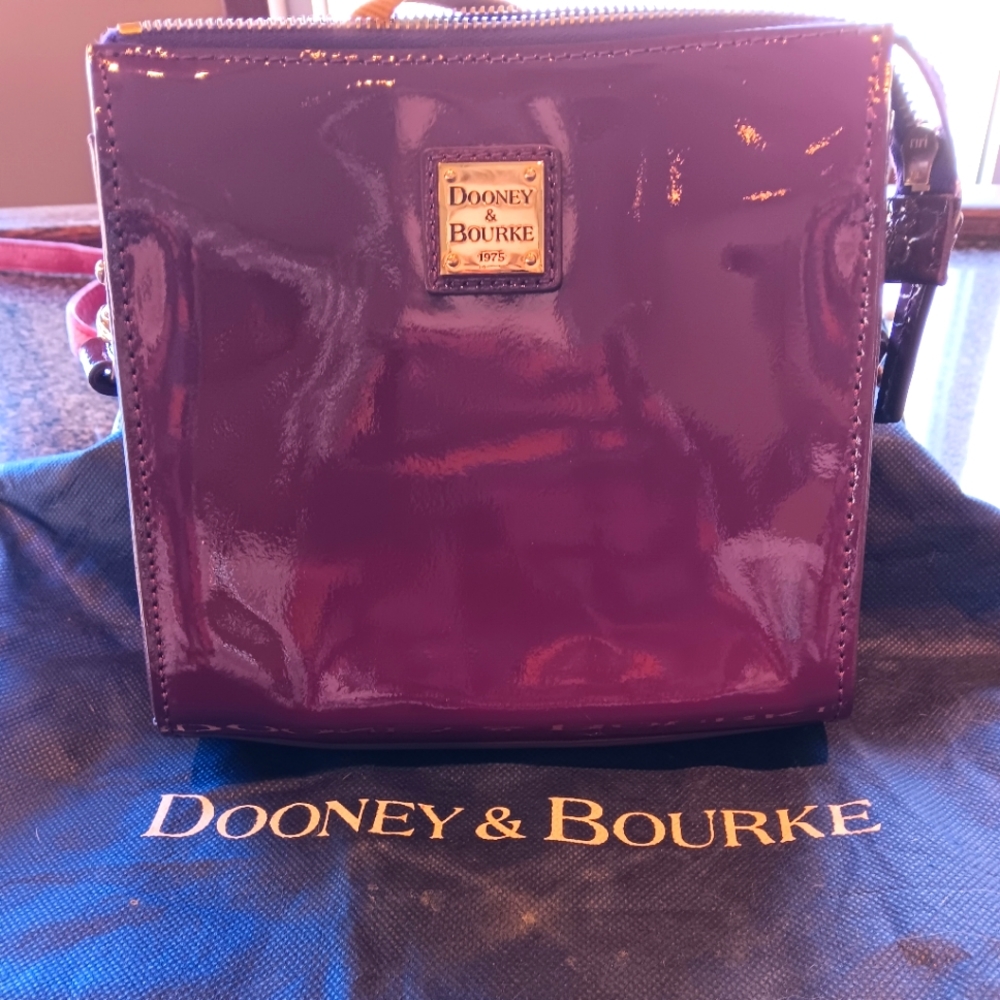 Dooney and Burke Vinbrant Purple shoulder purse